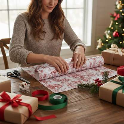 Durable Vintage Brown Gift Wrap Paper 20 Sheets