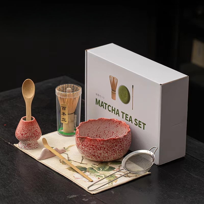 Deluxe Green Tea Set with Bowl and Whisk