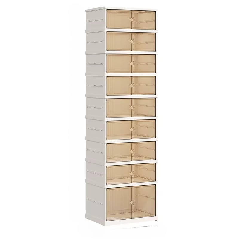 Clear Collapsible Extra Storage Shoe Rack