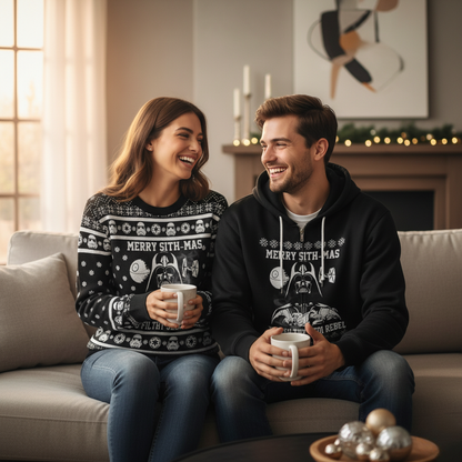Fun Darth Vader Christmas Sweatshirt for Men Women