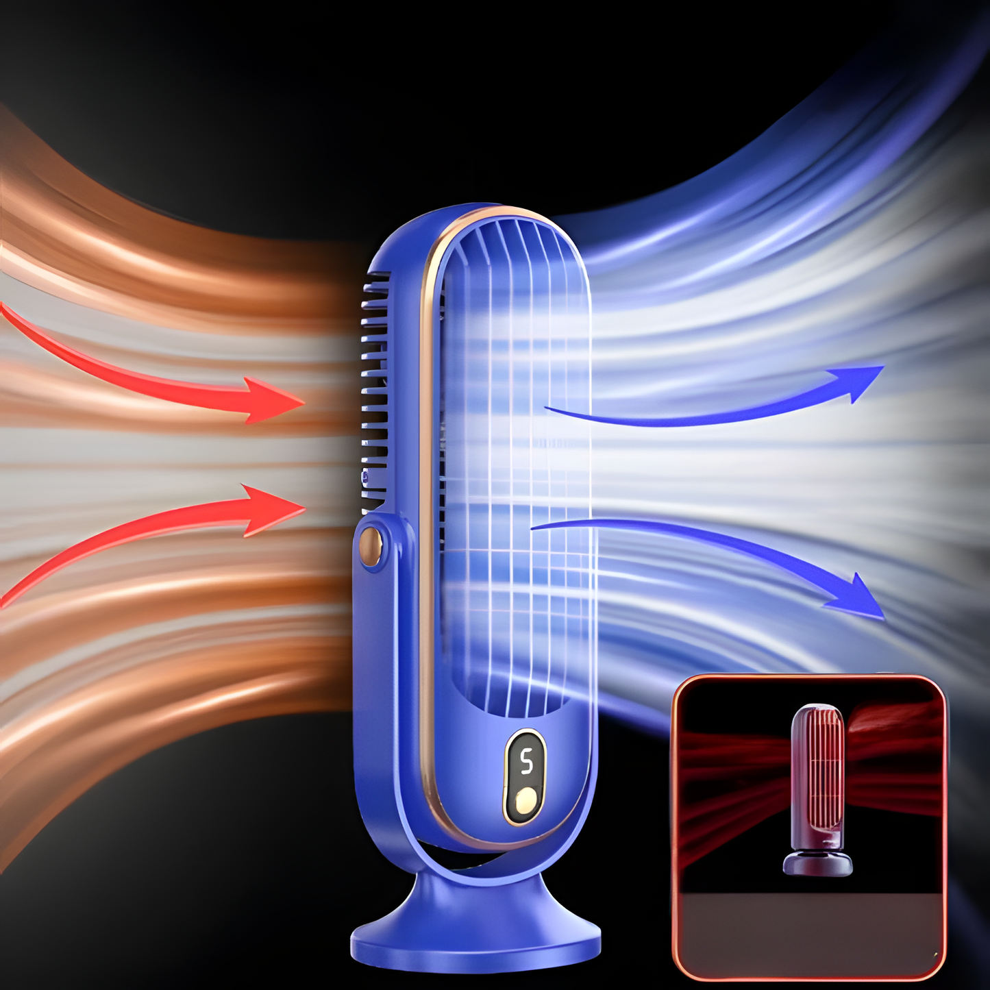 Small Powerful USB Rechargeable Desk Fan