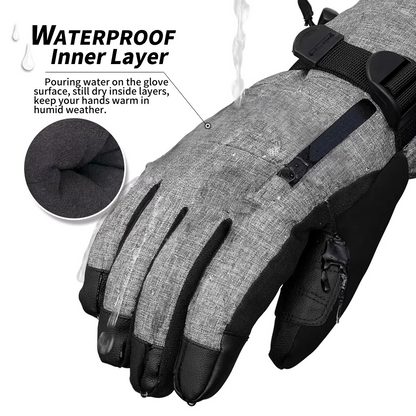 Warm Insulated Touchscreen Ski Gloves for Men Women