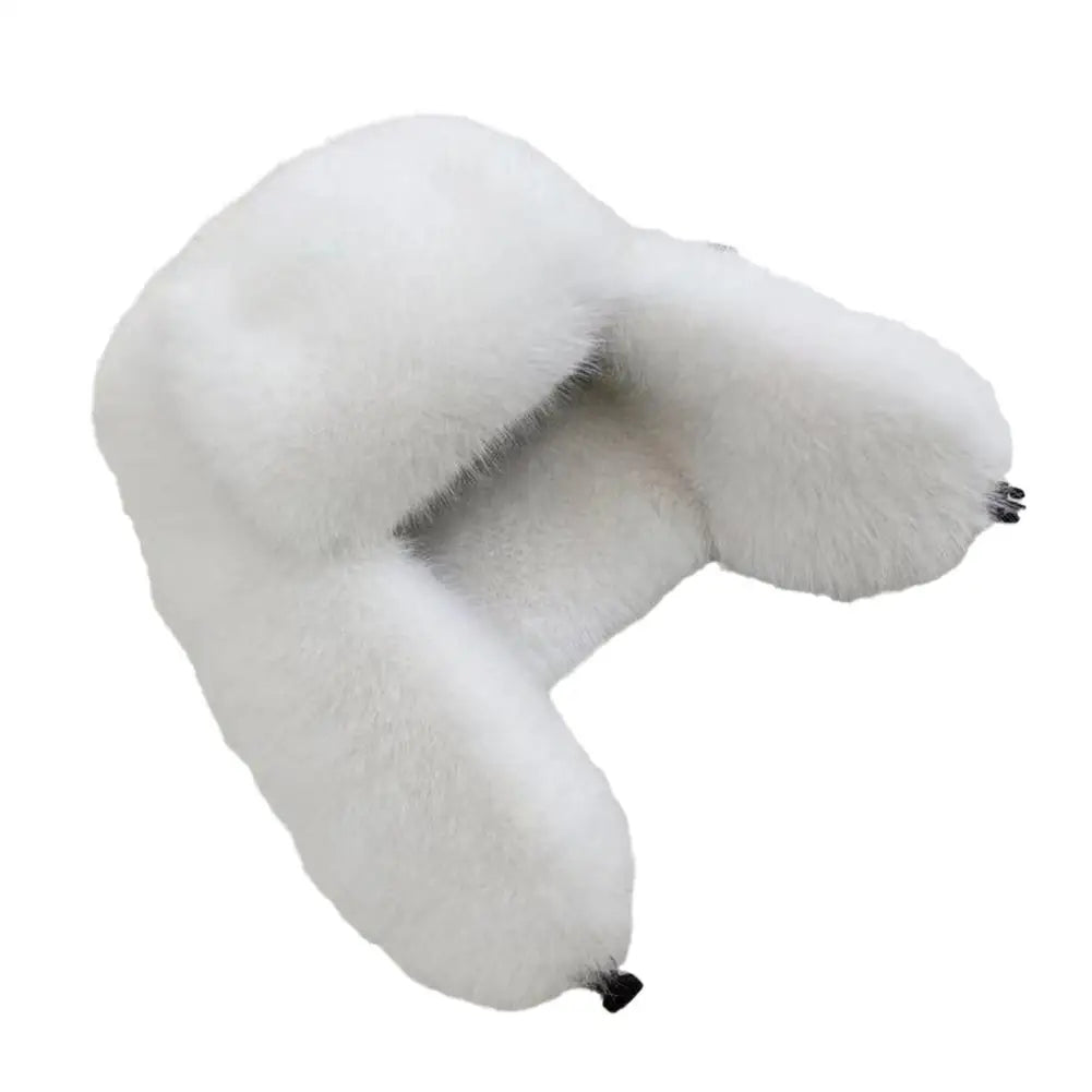 Soft Fake Fur Winter Beanie Hat
