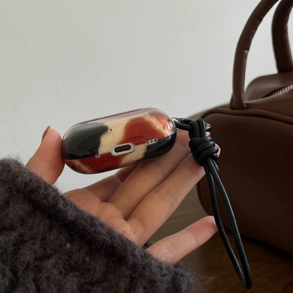 Cool Grey Splash Proof Earbud Pouch with Strap