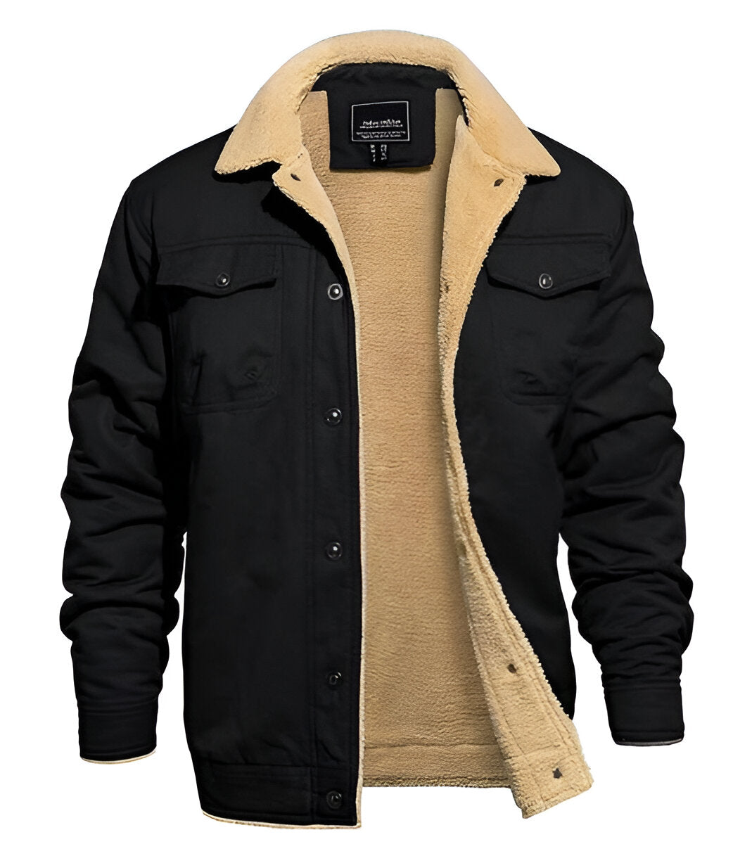 Classic Pilot Leather Bomber Jacket - Hehif