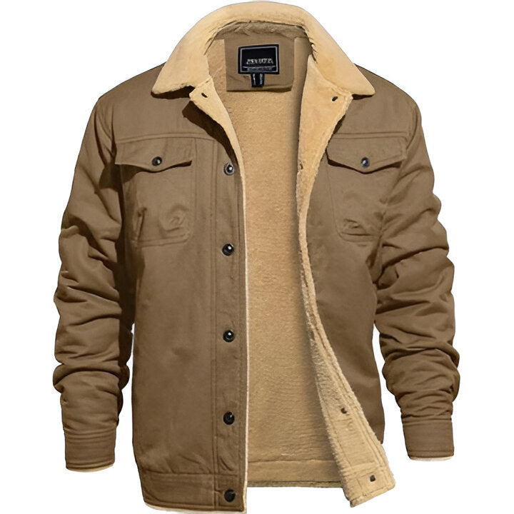 Classic Pilot Leather Bomber Jacket