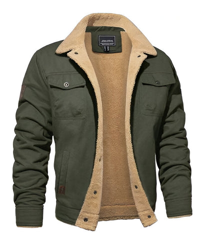 Classic Pilot Leather Bomber Jacket