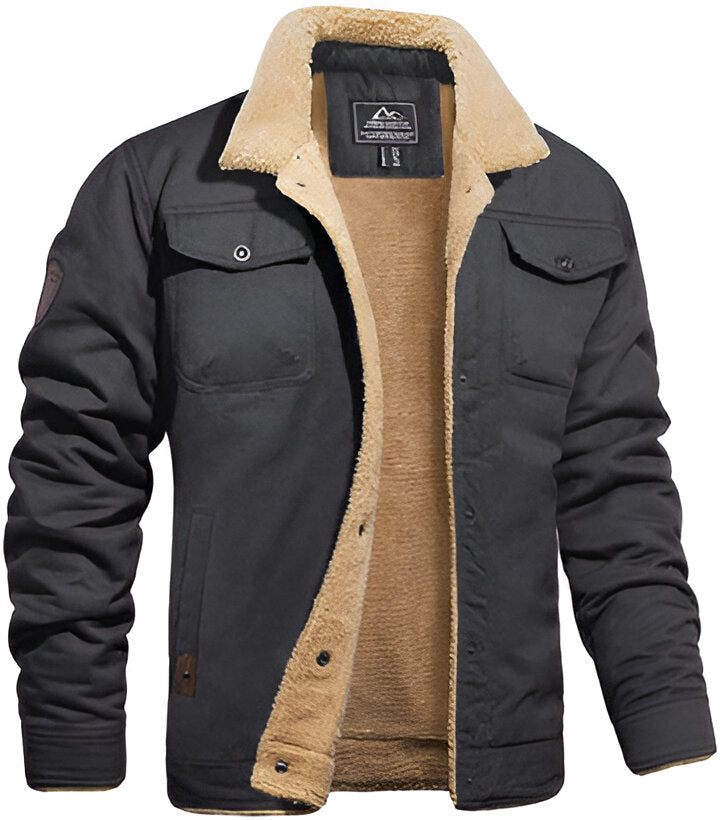Classic Pilot Leather Bomber Jacket