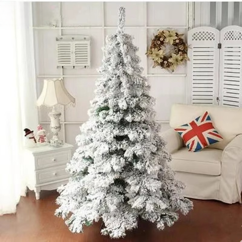 Festive Snowy Christmas Tree for Home Decor