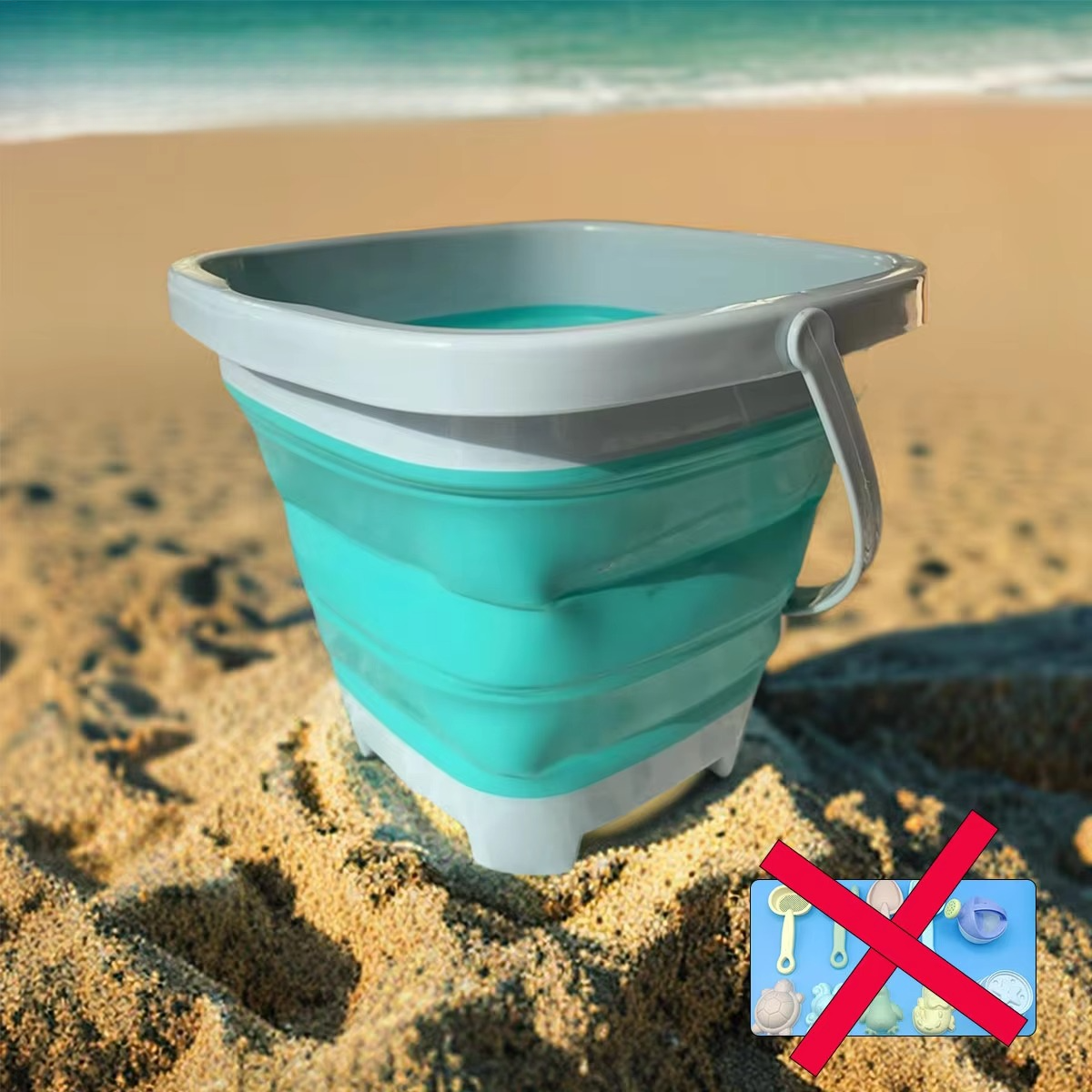 Fun Kids Beach Play Kit with Bucket and Tools