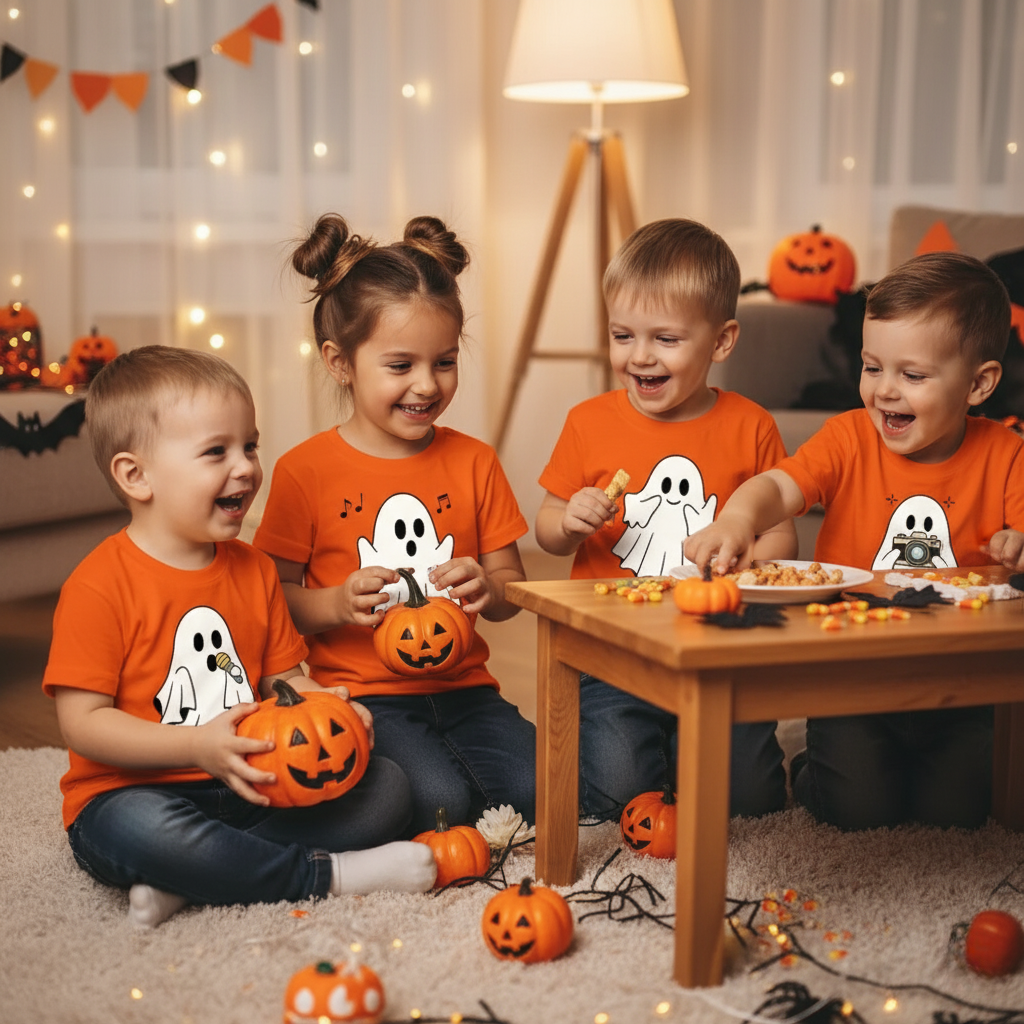 Fun Halloween Graphic Tee for Kids