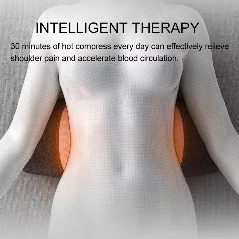 Heated Back Support Cushion with Vibration Massage Therapy