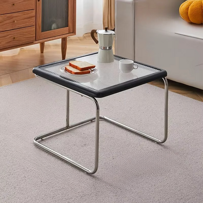 Classic Wicker Coffee Table with Glass Top
