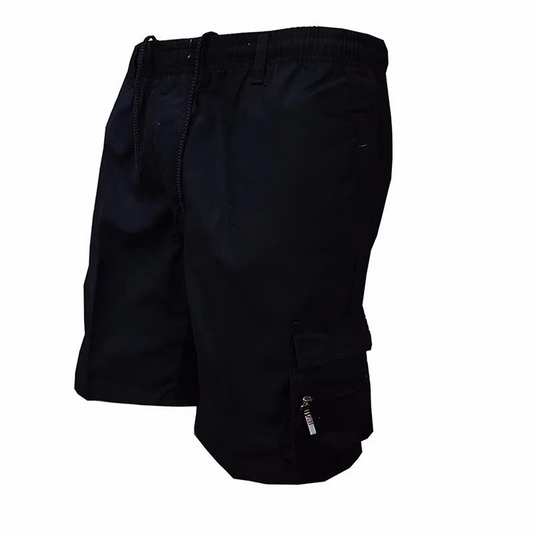 Comfortable Mens Relaxed Fit Cargo Shorts with Extra Pockets - Hehif
