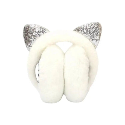 Warm Fuzzy Cat Ear Headphones for Cold Weather