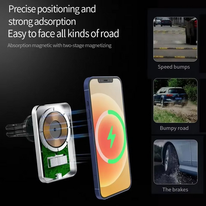 Fast Wireless Car Phone Charger Mount for iPhone 12 13