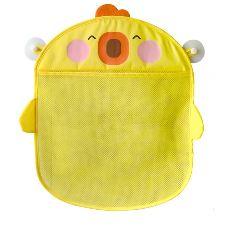 Fun Duck Baby Bath Toy Organizer Bag with Suction - Hehif