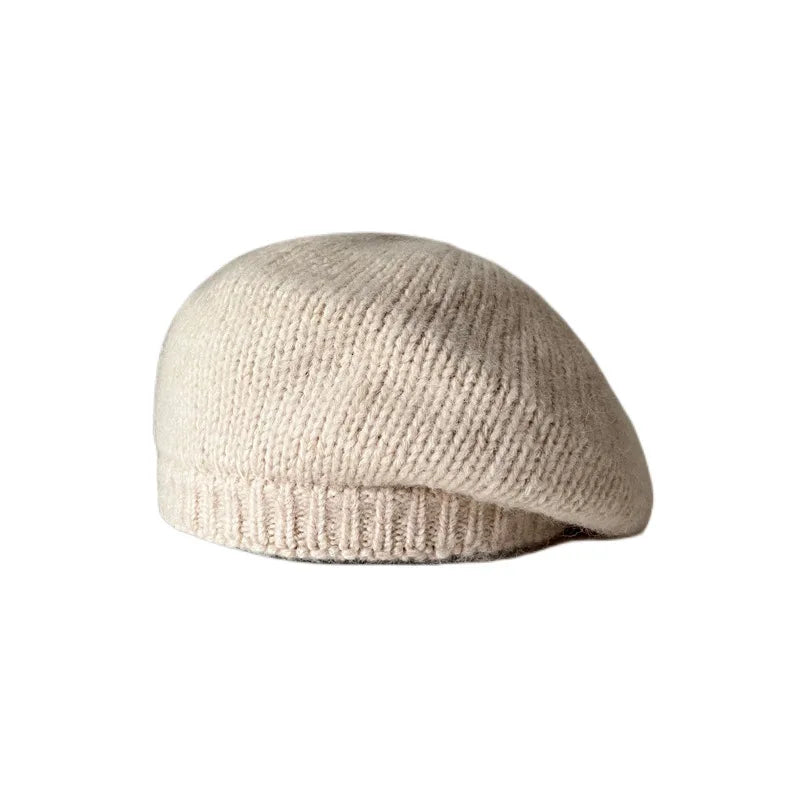 Warm Woolen Beanie Hat for Ladies