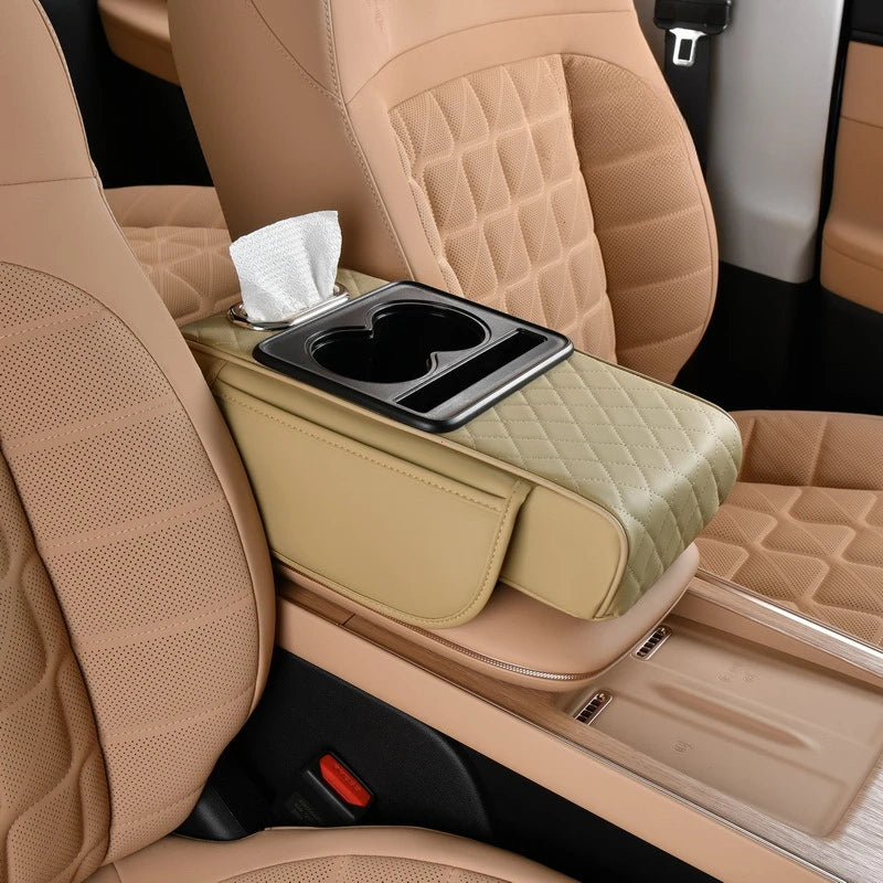 Luxury Vehicle Armrest Pad with Storage Compartment