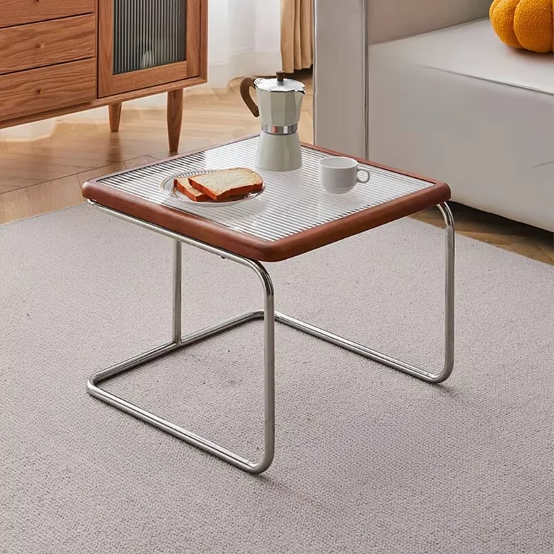 Classic Wicker Coffee Table with Glass Top