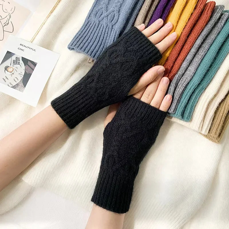 Warm Cozy Fingerless Winter Gloves