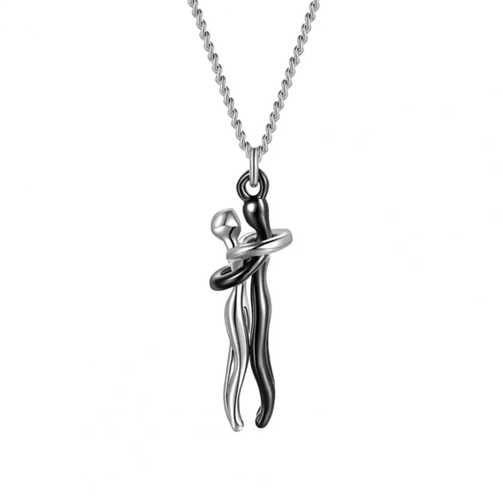 Lovely Heart Couple Pendant Necklace