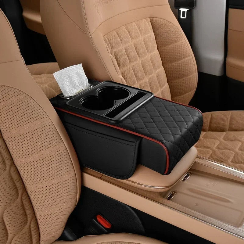 Luxury Vehicle Armrest Pad with Storage Compartment