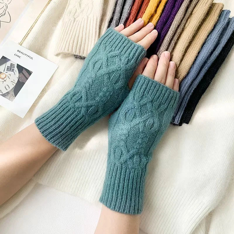 Warm Cozy Fingerless Winter Gloves