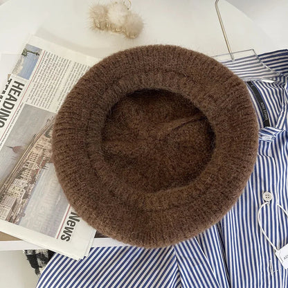 Warm Woolen Beanie Hat for Ladies