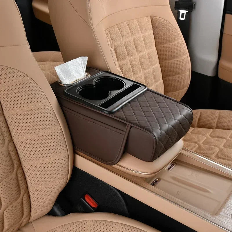 Luxury Vehicle Armrest Pad with Storage Compartment