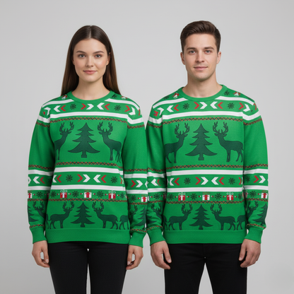 Comfy Oversized Funny Xmas Sweater Relaxed Fit Knit