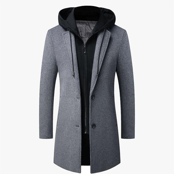 Detachable Hood Parka Coat