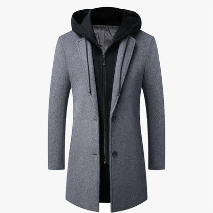 Detachable Hood Parka Coat