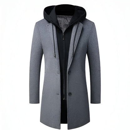 Detachable Hood Parka Coat