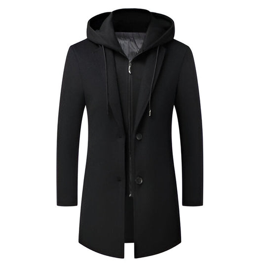 Detachable Hood Parka Coat - Hehif