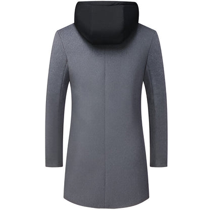 Detachable Hood Parka Coat