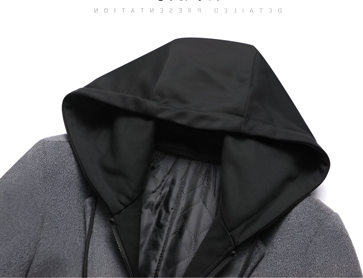 Detachable Hood Parka Coat