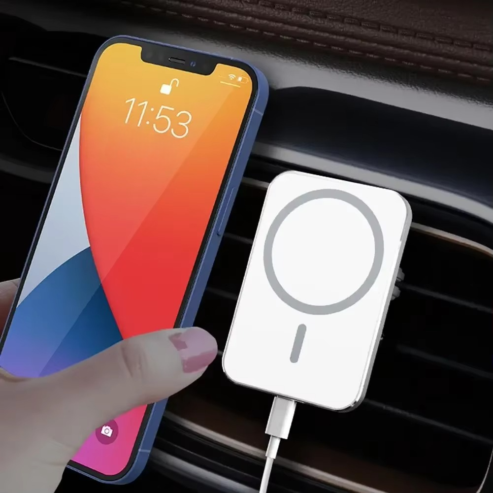 Fast Wireless Car Phone Charger Mount for iPhone 12 13