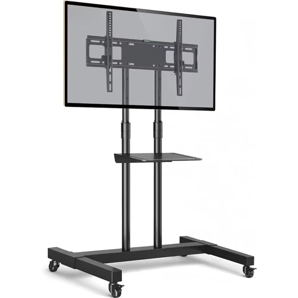 Portable TV Cart with Adjustable Mount for 32-80 Inch Screens