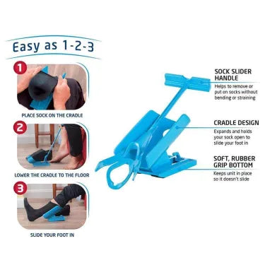 Simple Slip On Compression Sock Helper Kit