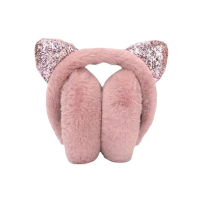 Warm Fuzzy Cat Ear Headphones for Cold Weather