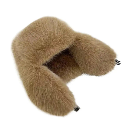 Soft Fake Fur Winter Beanie Hat