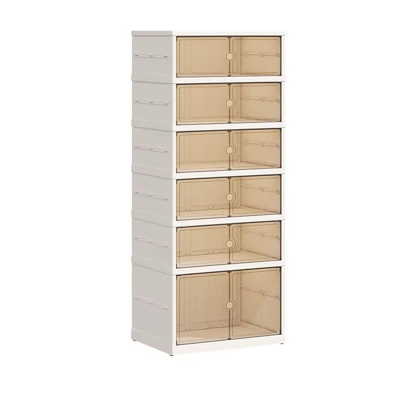 Clear Collapsible Extra Storage Shoe Rack