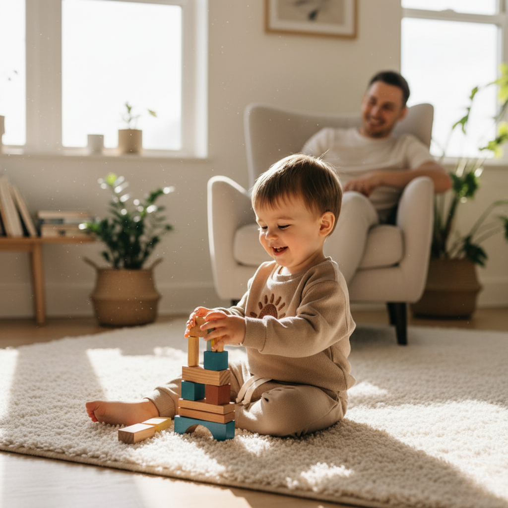 Soft Baby Boy Graphic Tee and Pants Set