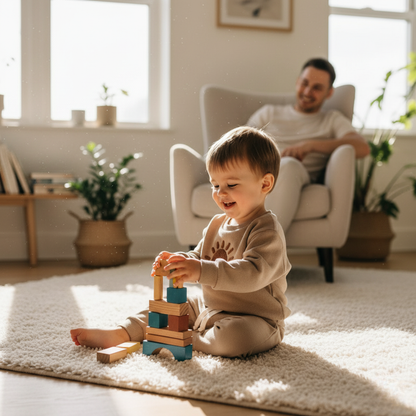 Soft Baby Boy Graphic Tee and Pants Set