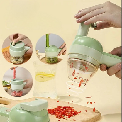 Compact Multi-Function Food Chopper and Slicer - Hehif