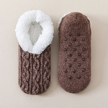 Warm Fuzzy Grip Socks for Cold Weather