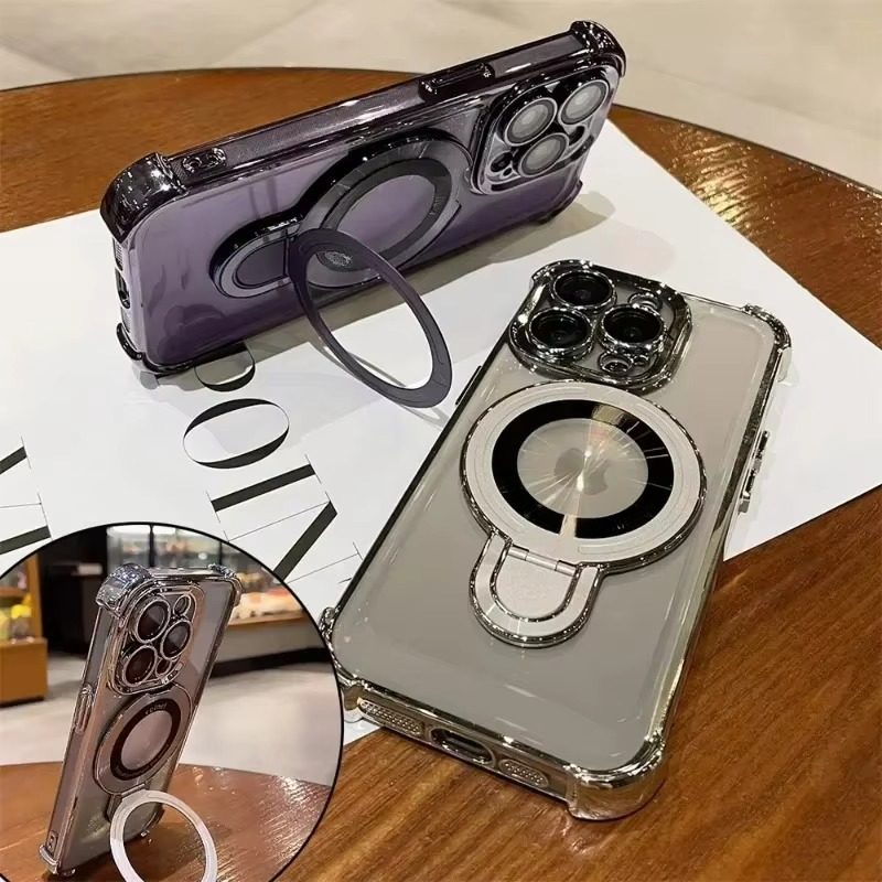Strong Magnetic iPhone Case with Stand & Impact Protection