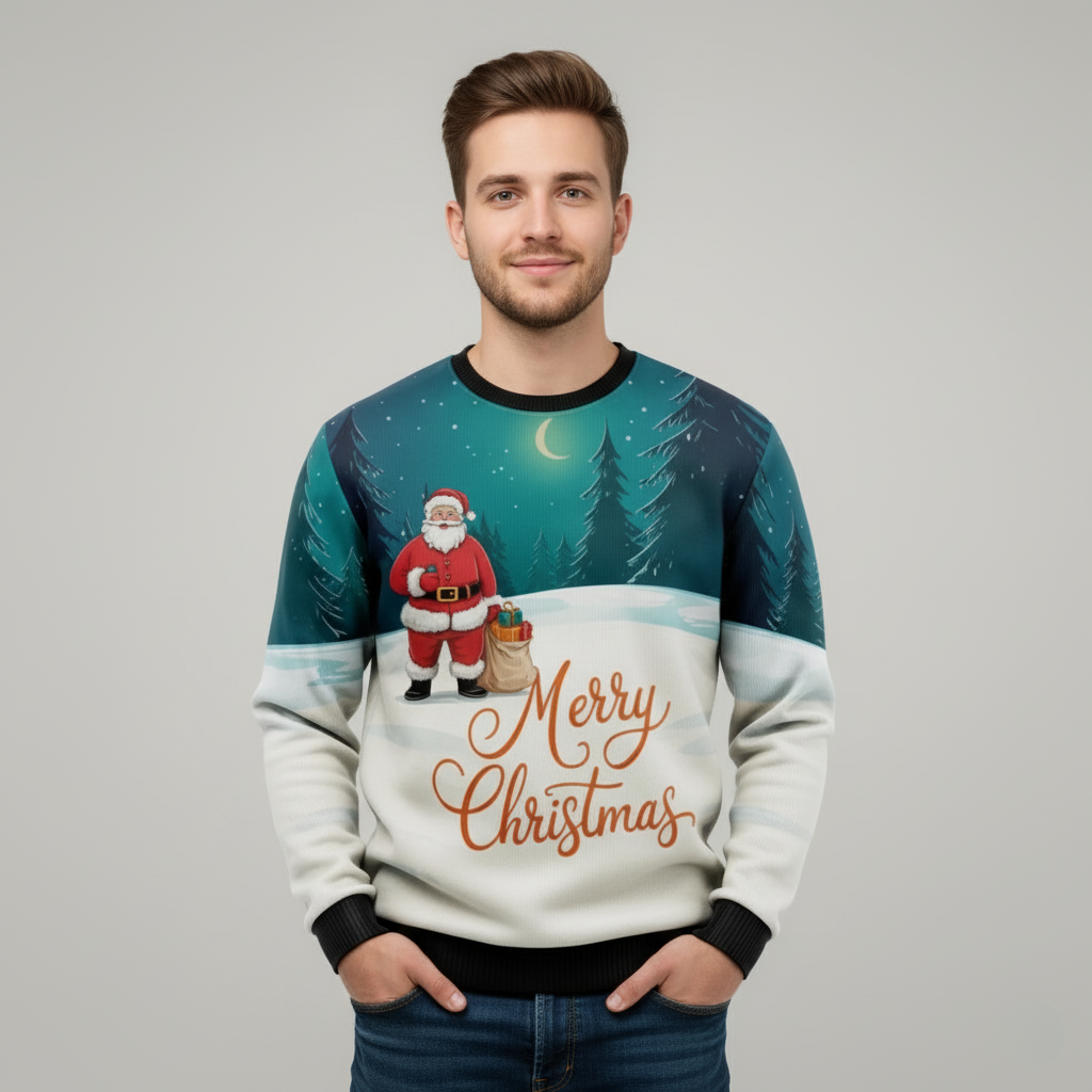 Funny Santa Claus Christmas Sweatshirt Holiday Gift - Hehif