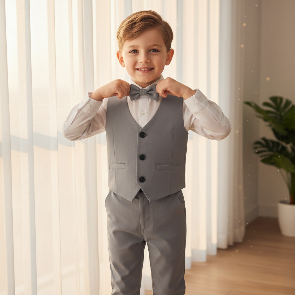 Classic Boys Suit Set for Little Boys and Toddlers